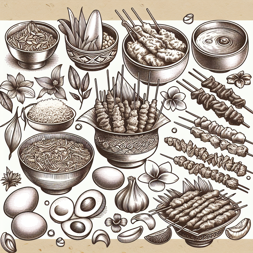 Menikmati Keindahan Sketsa Makanan Tradisional Indonesia di Atas Kertas